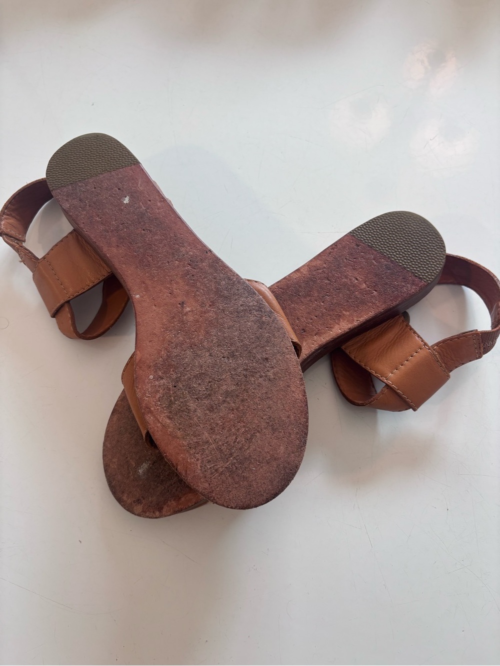 Marc by Marc Jacobs Brown Leather Cross-Front Slingback Sandals - Picture 4 of 4